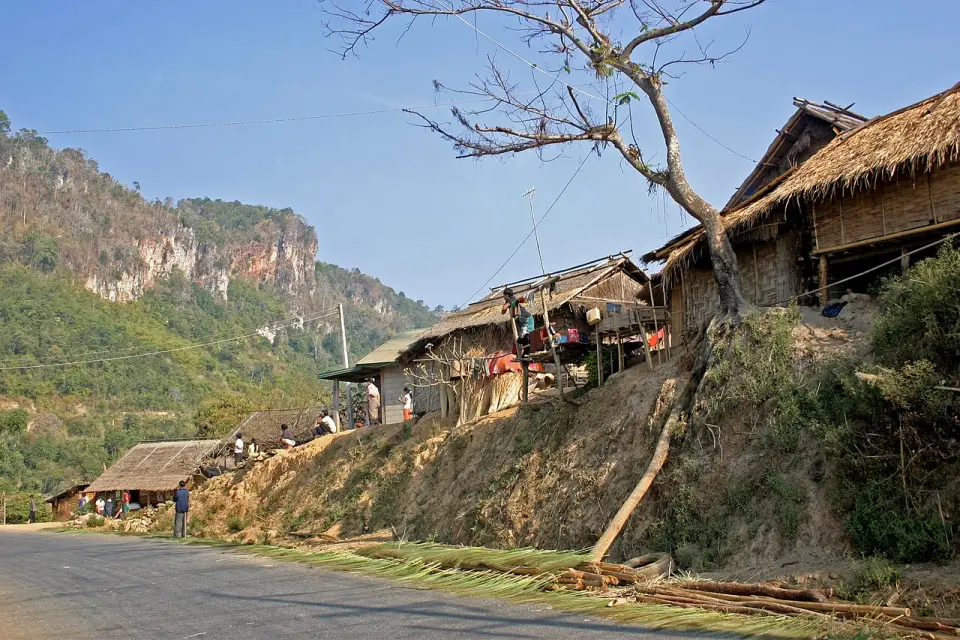 A Khmu village in Luang Prabang Province