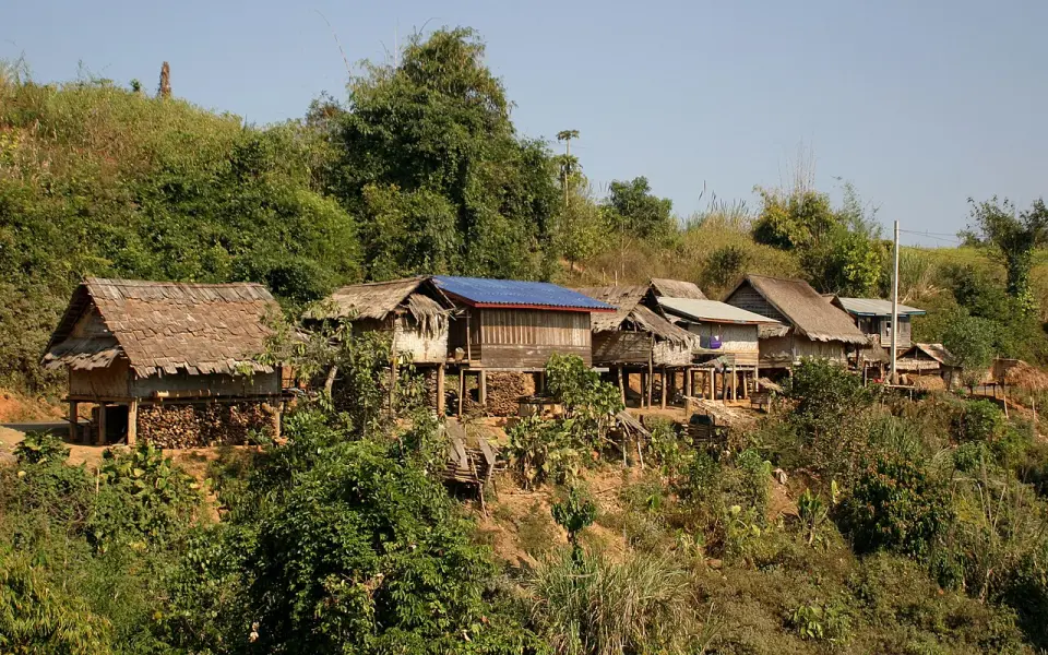 A Khmu village in northern Laos
