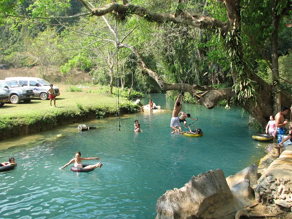 Tham Phu Kham & the Blue Lagoon